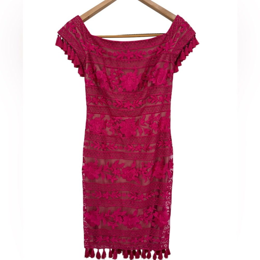 Tadashi Shoji Red Lace Dress